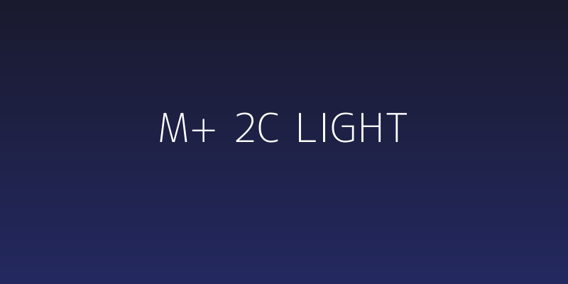 M+ 2c light Social Header