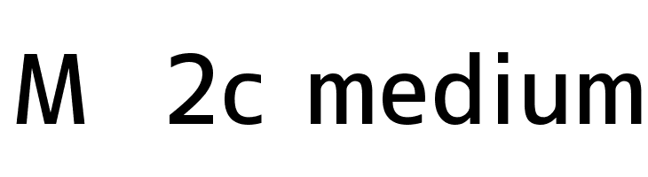 Medium font