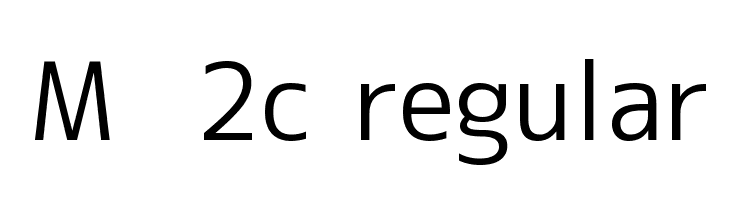 M+ 2c regular  Frei Schriftart Herunterladen