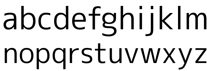 M+ 2c regular Font LOWERCASE