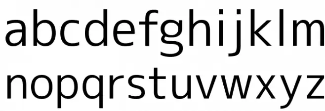 M+ 2c regular Font LOWERCASE