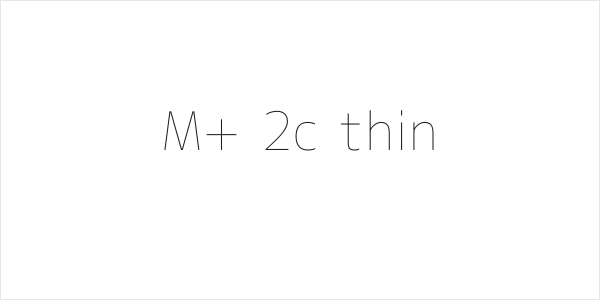 M+ 2c thin Logo
