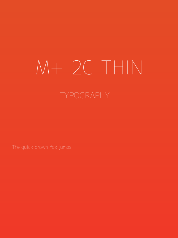 M+ 2c thin Poster