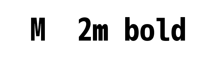 M+ 2m bold Font