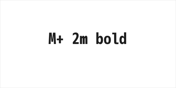 M+ 2m bold Logo
