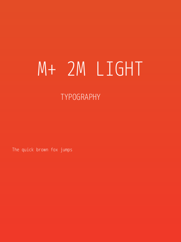 M+ 2m light Poster