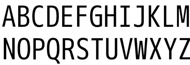M+ 2m regular フォント 大文字