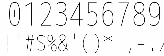 M+ 2m thin Schriftart Anderer Schreiben