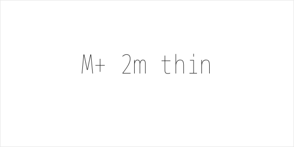 M+ 2m thin Logo