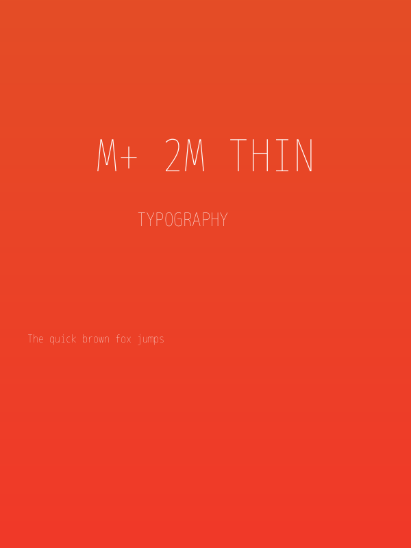 M+ 2m thin Poster