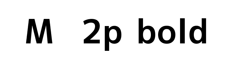 M+ 2p bold Font