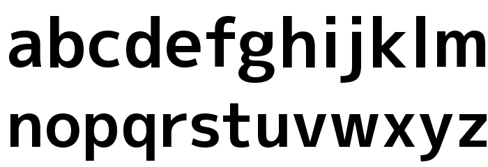 M+ 2p bold Font LOWERCASE