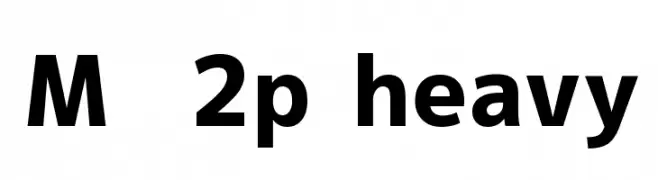 M+ 2p heavy  font caratteri gratis
