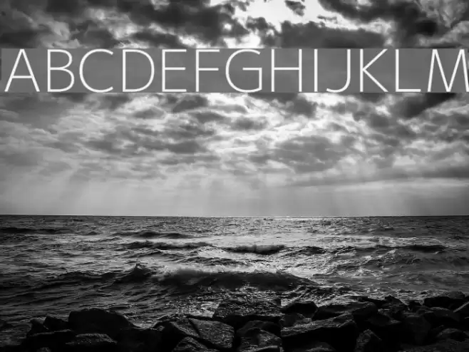 M+ 2p light Schriftart examples