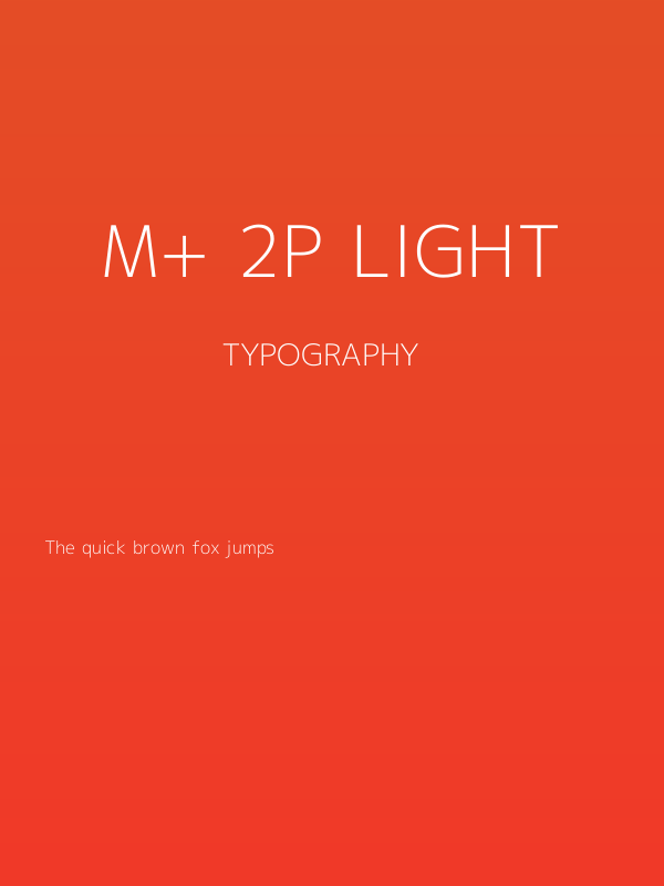 M+ 2p light Poster