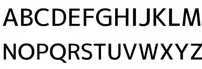 M+ 2p medium Font UPPERCASE