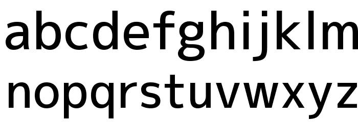M+ 2p medium Font LOWERCASE