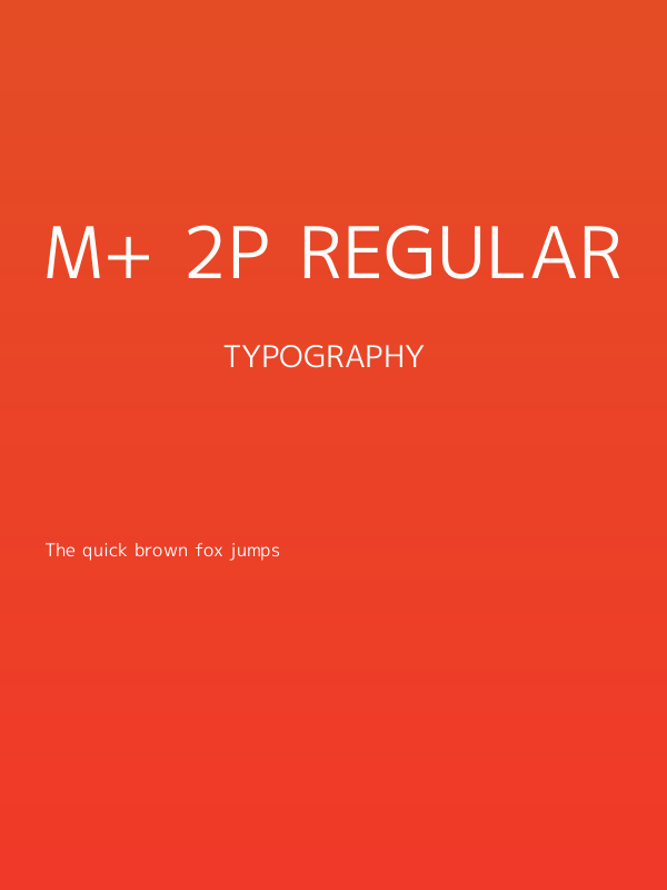 M+ 2p regular Poster