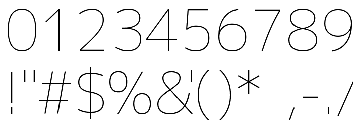 M+ 2p thin Font OTHER CHARS