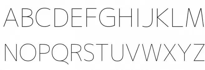 M+ 2p thin Schriftart Groß