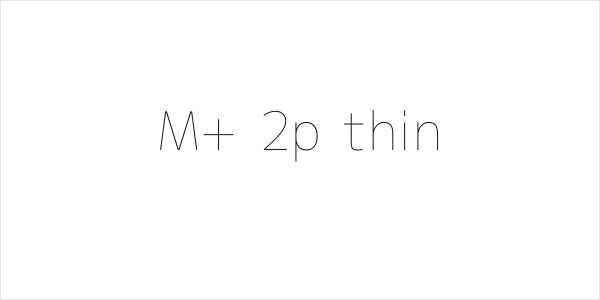 M+ 2p thin Logo
