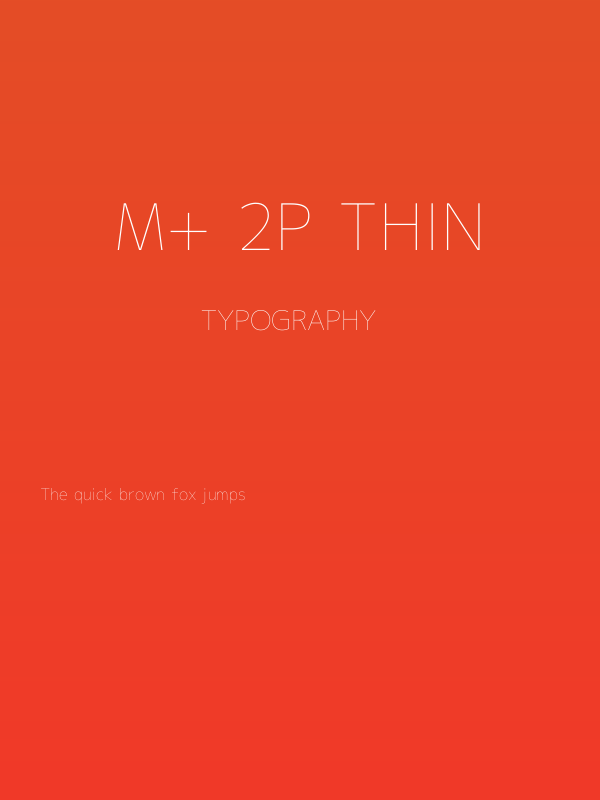 M+ 2p thin Poster
