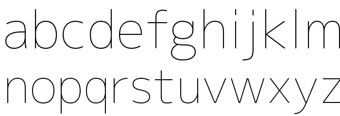 M+ 2p thin Font LOWERCASE