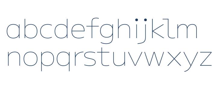 M PLUS U Thin Lowercase