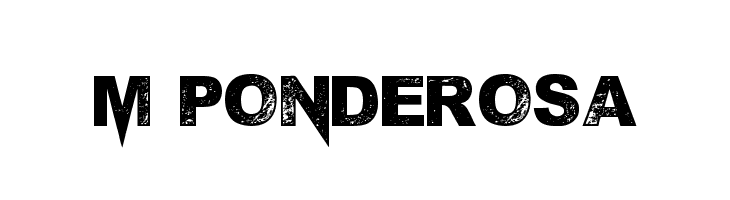 M Ponderosa Font