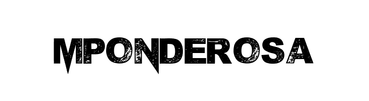 M Ponderosa  Free Fonts Download