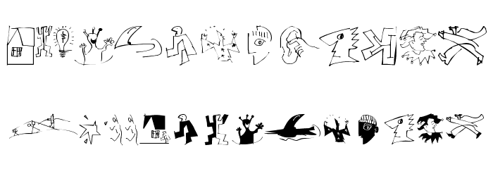 M-sKetches Font LOWERCASE