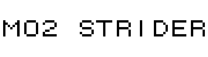 M02_STRIDER  Fuentes Gratis Descargar