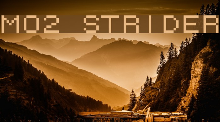 M02_STRIDER Font examples