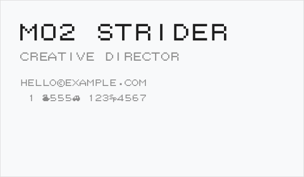 M02_STRIDER Business Card