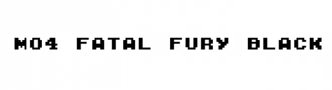 M04_FATAL FURY BLACK  Fuentes Gratis Descargar