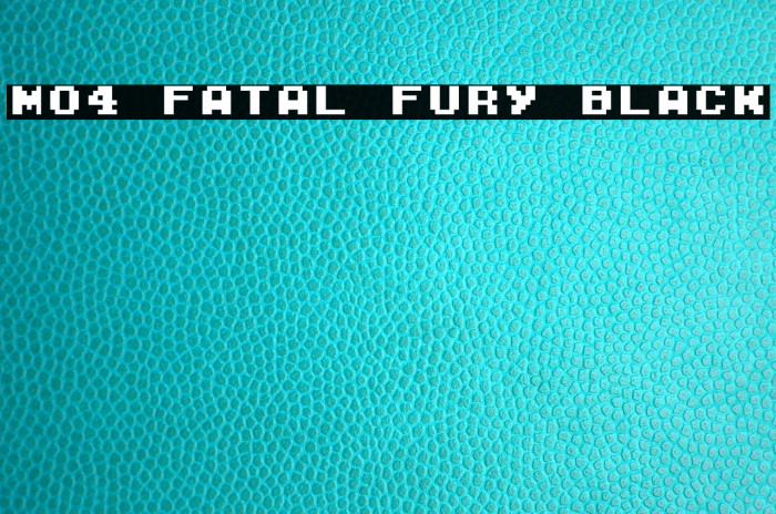 M04_FATAL FURY BLACK Font examples