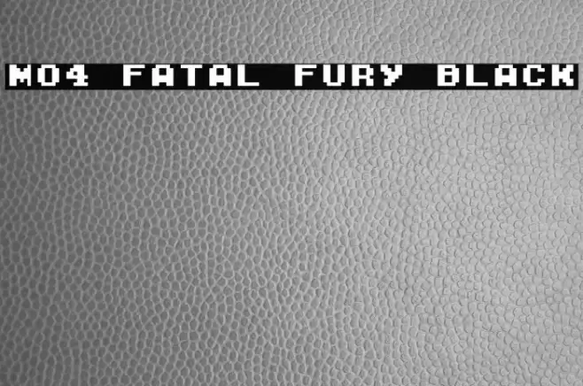M04_FATAL FURY BLACK Font examples