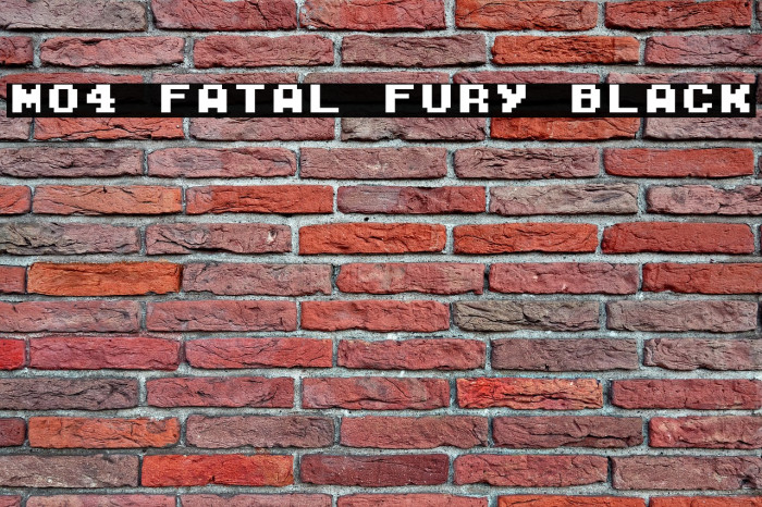 M04_FATAL FURY BLACK Font examples