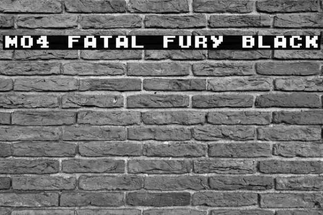 M04_FATAL FURY BLACK Font examples