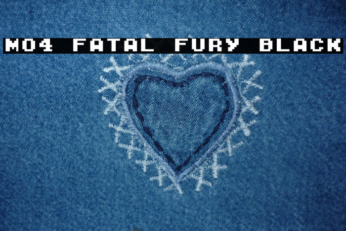 M04_FATAL FURY BLACK Font examples