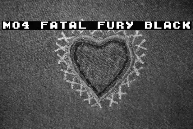 M04_FATAL FURY BLACK Font examples