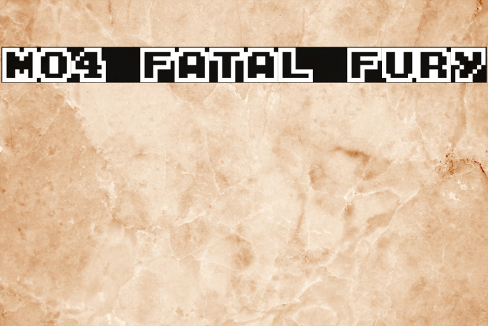 M04_FATAL FURY Font examples