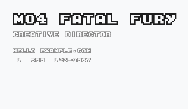 M04_FATAL FURY Business Card