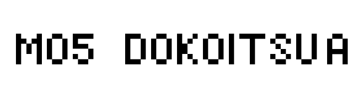 M05_DOKOITSU A  Free Fonts Download
