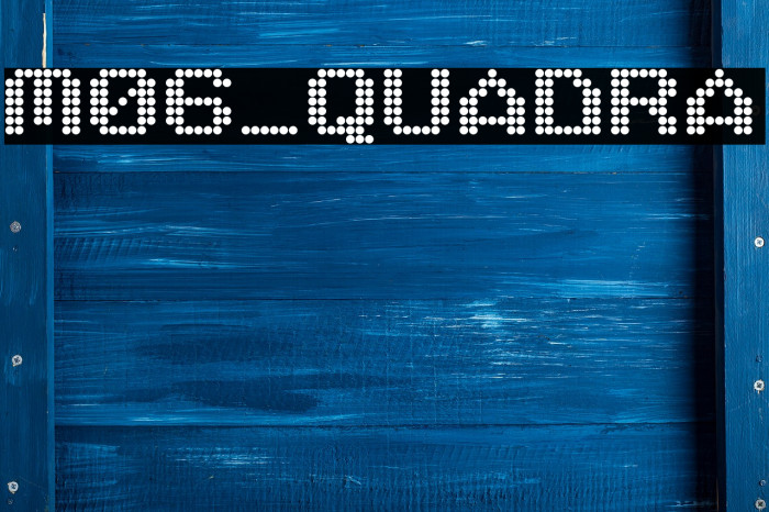 M06_QUADRA フォント examples