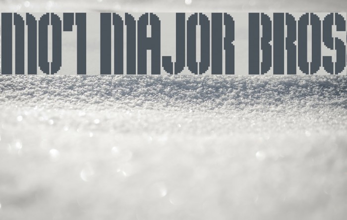 M07_MAJOR BROS Font examples
