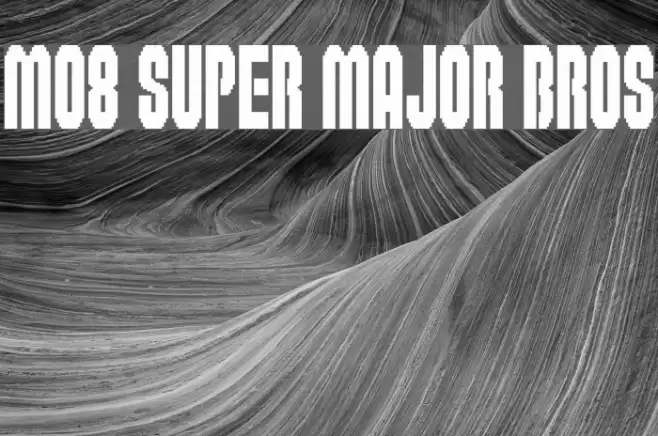 M08_SUPER MAJOR BROS Font examples