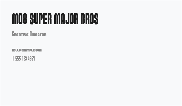 M08_SUPER MAJOR BROS Business Card