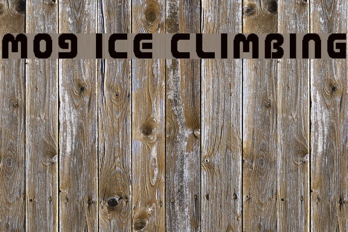 M09_ICE CLIMBING Font examples