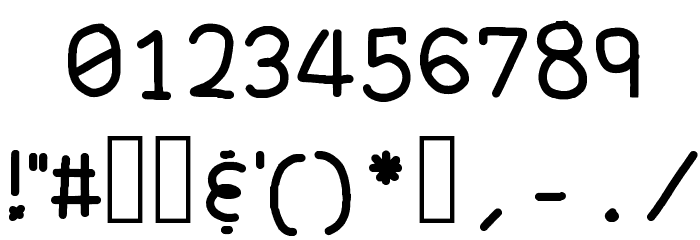 M0N0T3CHN0L0GY2407 Regular Font OTHER CHARS